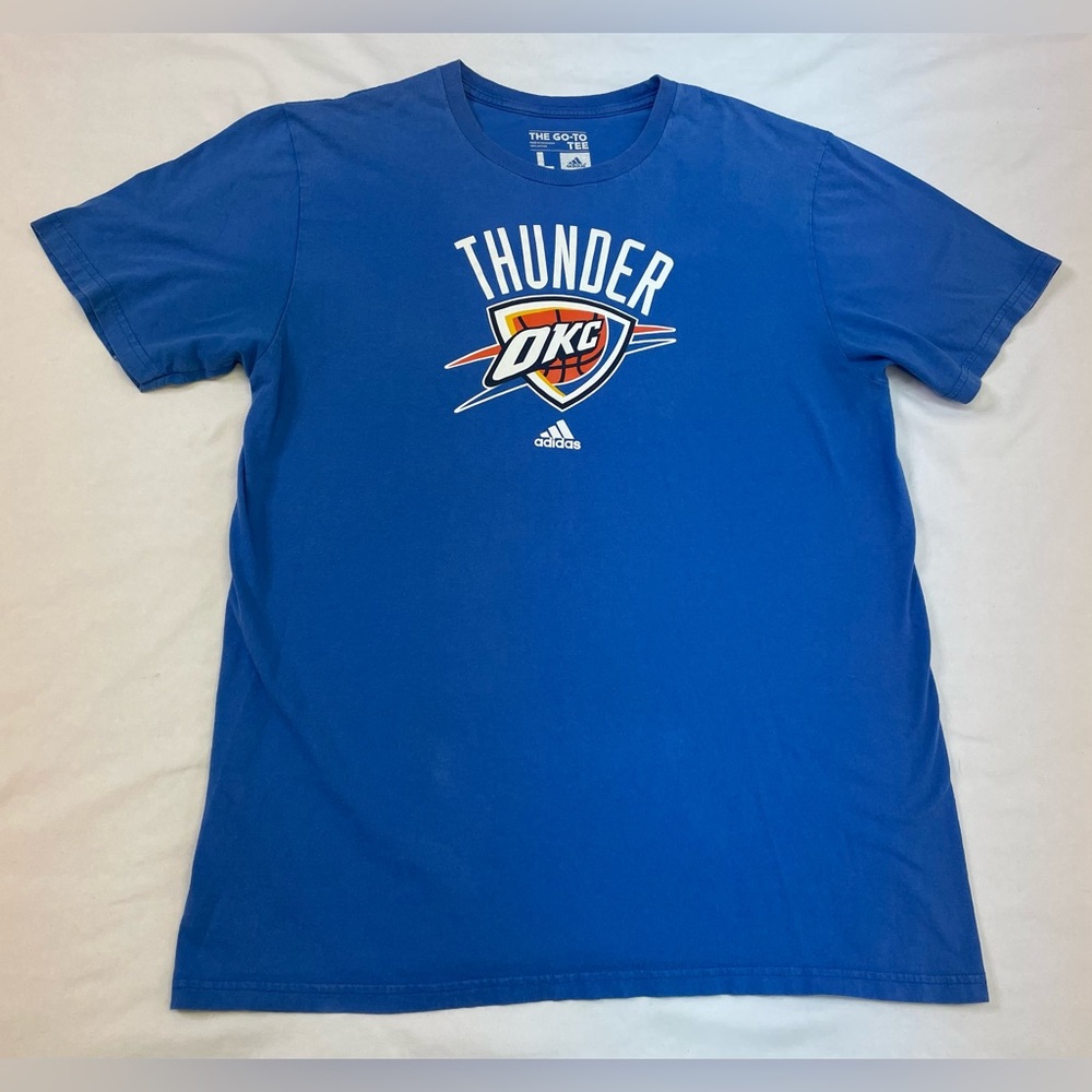 Oklahoma City Thunder Adidas T Shirt Mens Size Large NBA Basketball